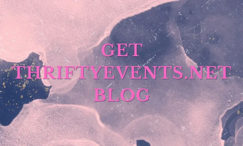 get thriftyevents.net blog