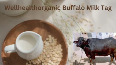 wellhealthorganic buffalo milk tag