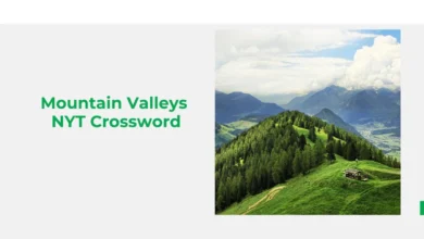 mountain valleys nyt crossword